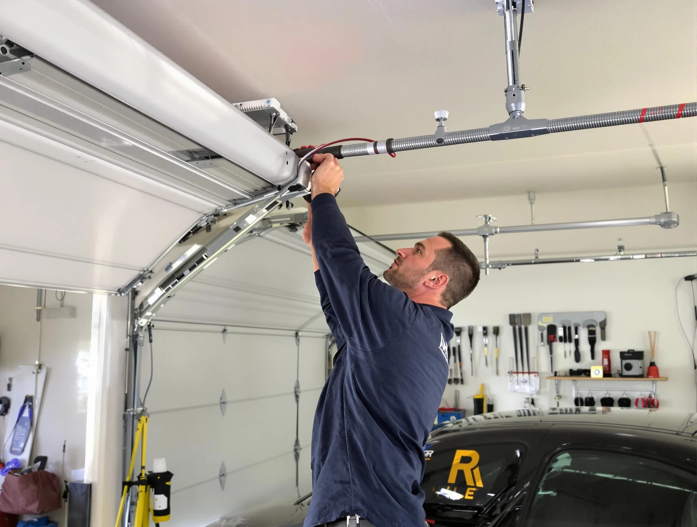 Redan Garage Door Repair technician performing garage door cable repair in Redan