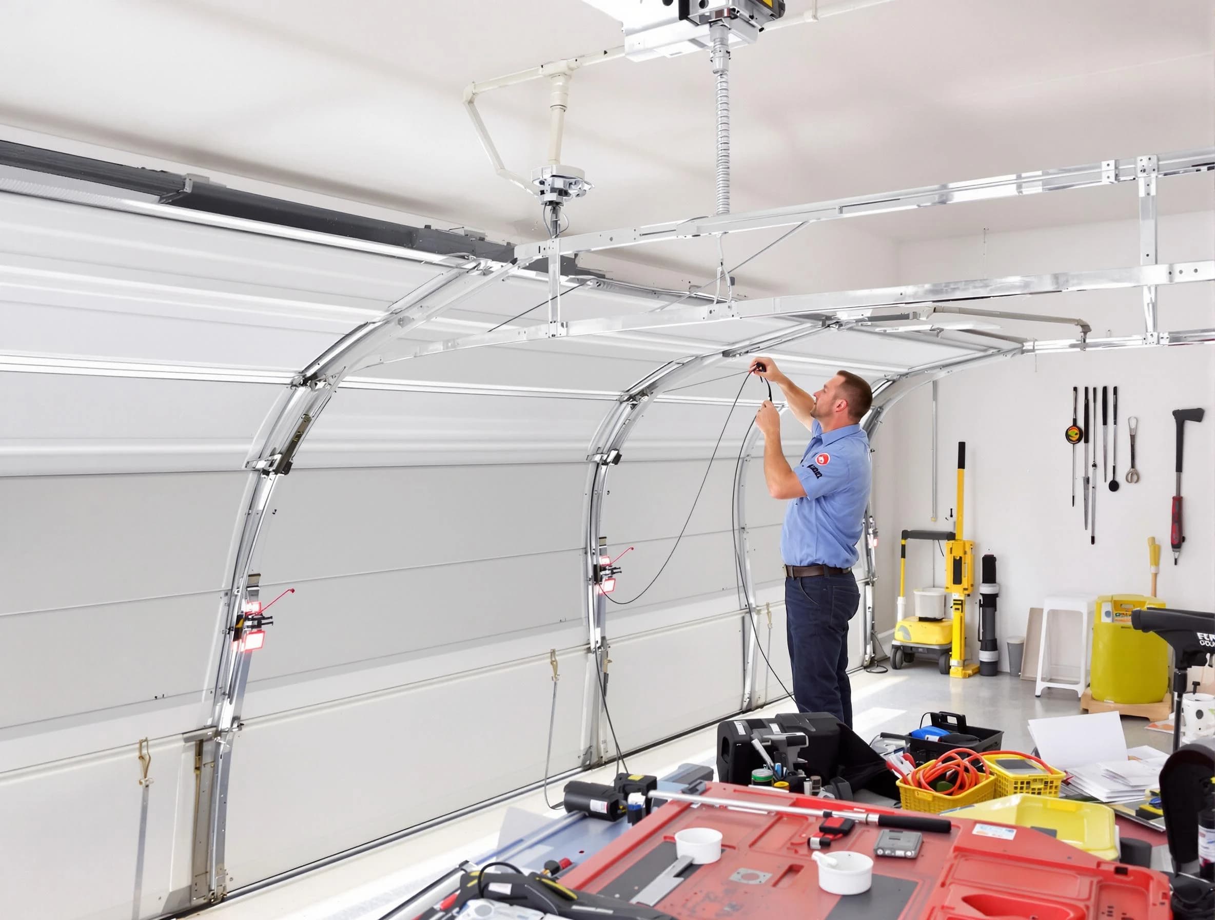 Garage door cable repair service by Redan Garage Door Repair in Redan