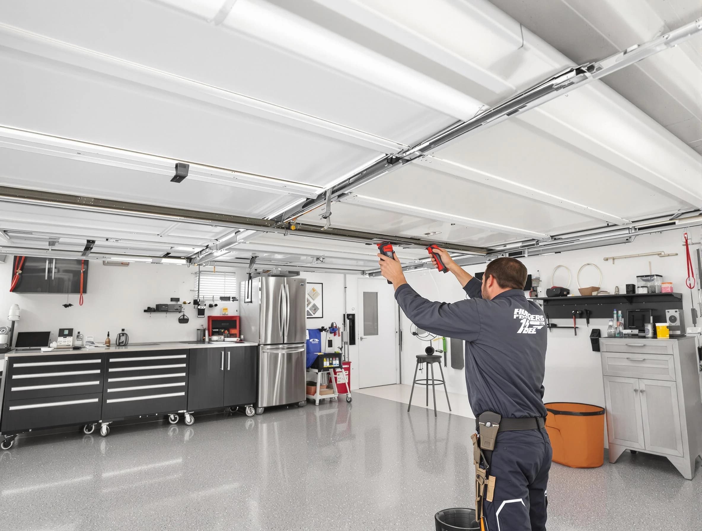 Overhead garage door repair service by Redan Garage Door Repair in Redan