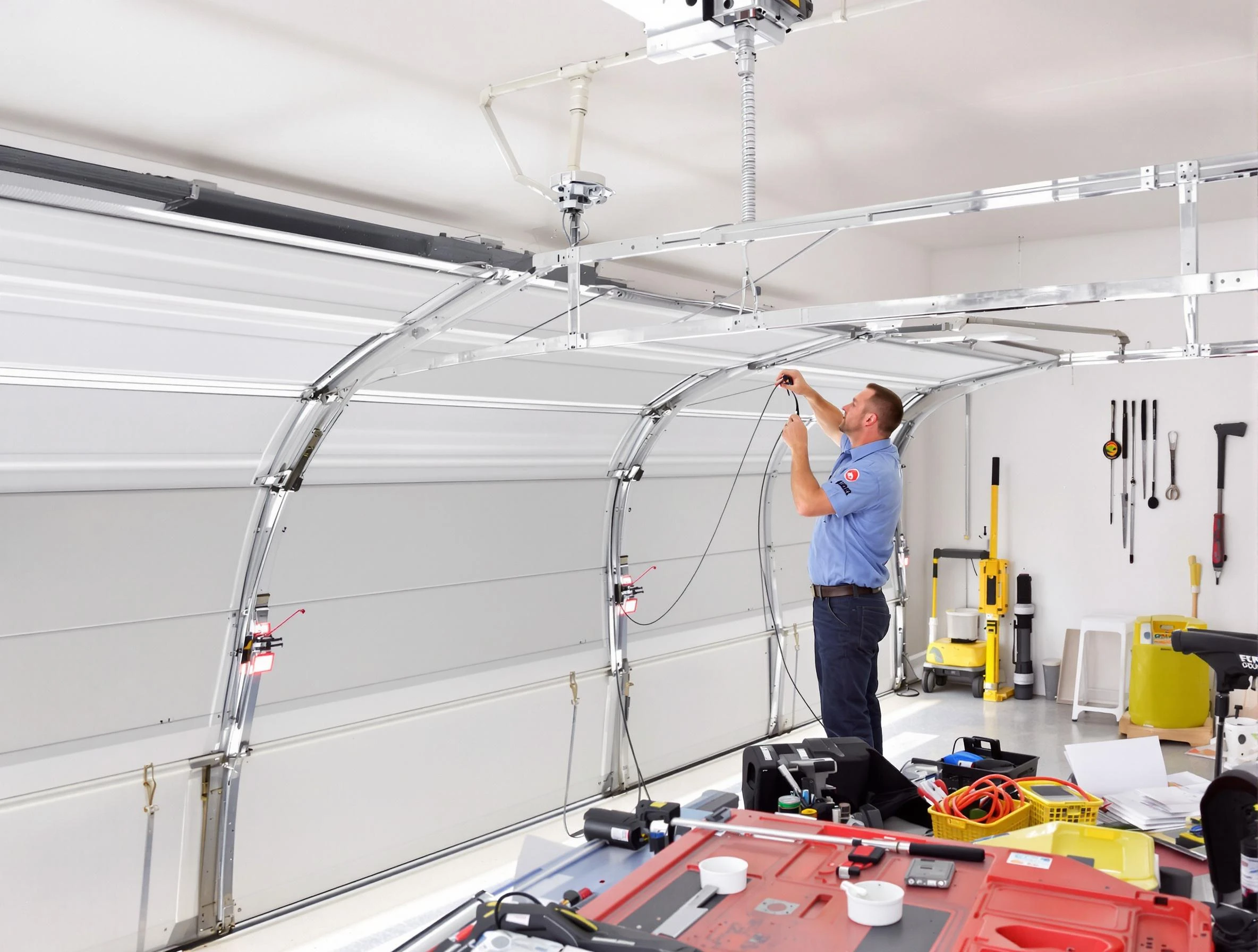 Garage door cable repair service by Redan Garage Door Repair in Redan