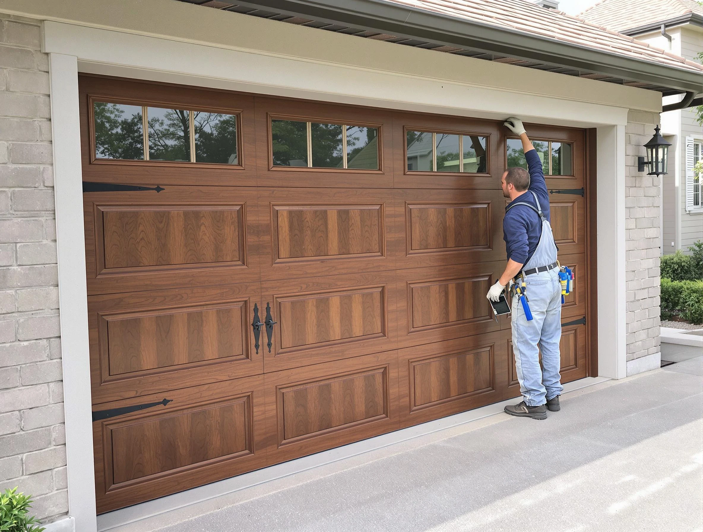 Custom garage door showcase by Redan Garage Door Repair in Redan