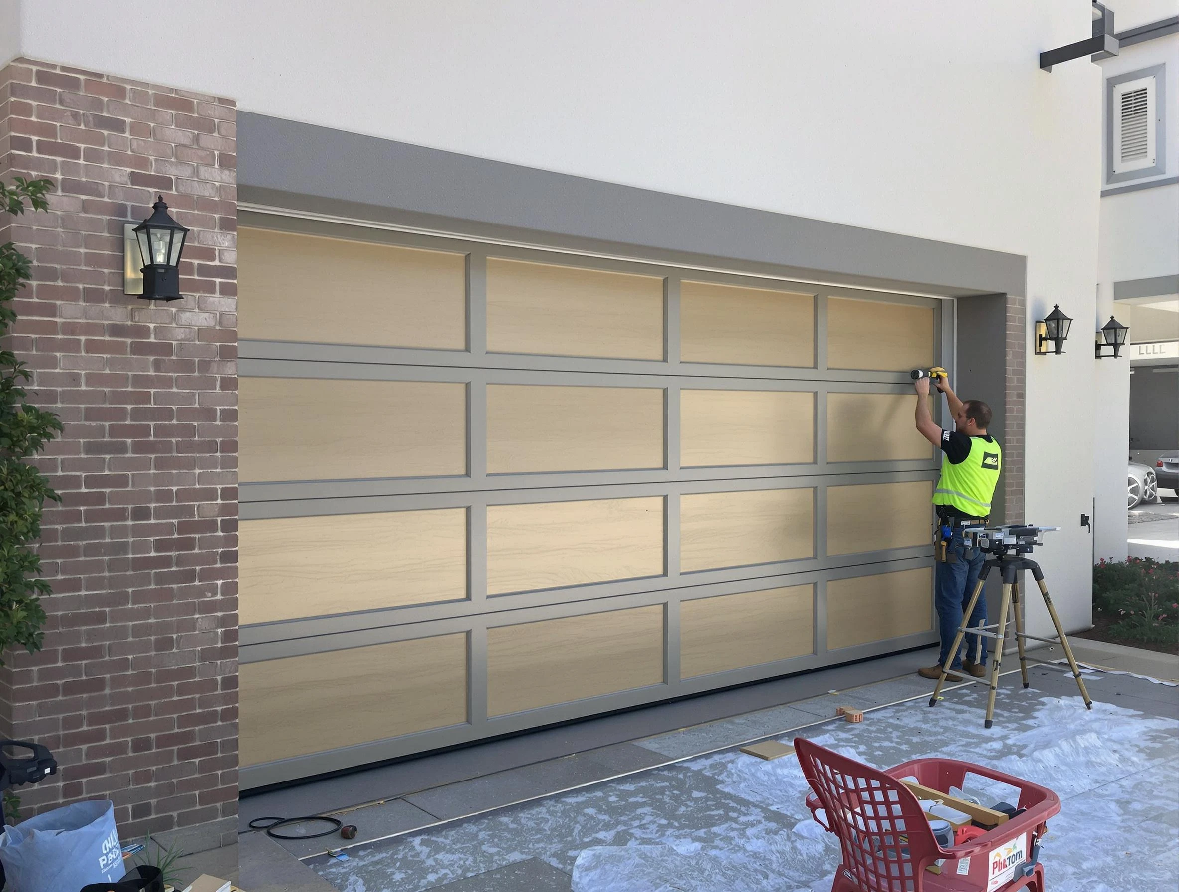 Garage door replacement service by Redan Garage Door Repair in Redan
