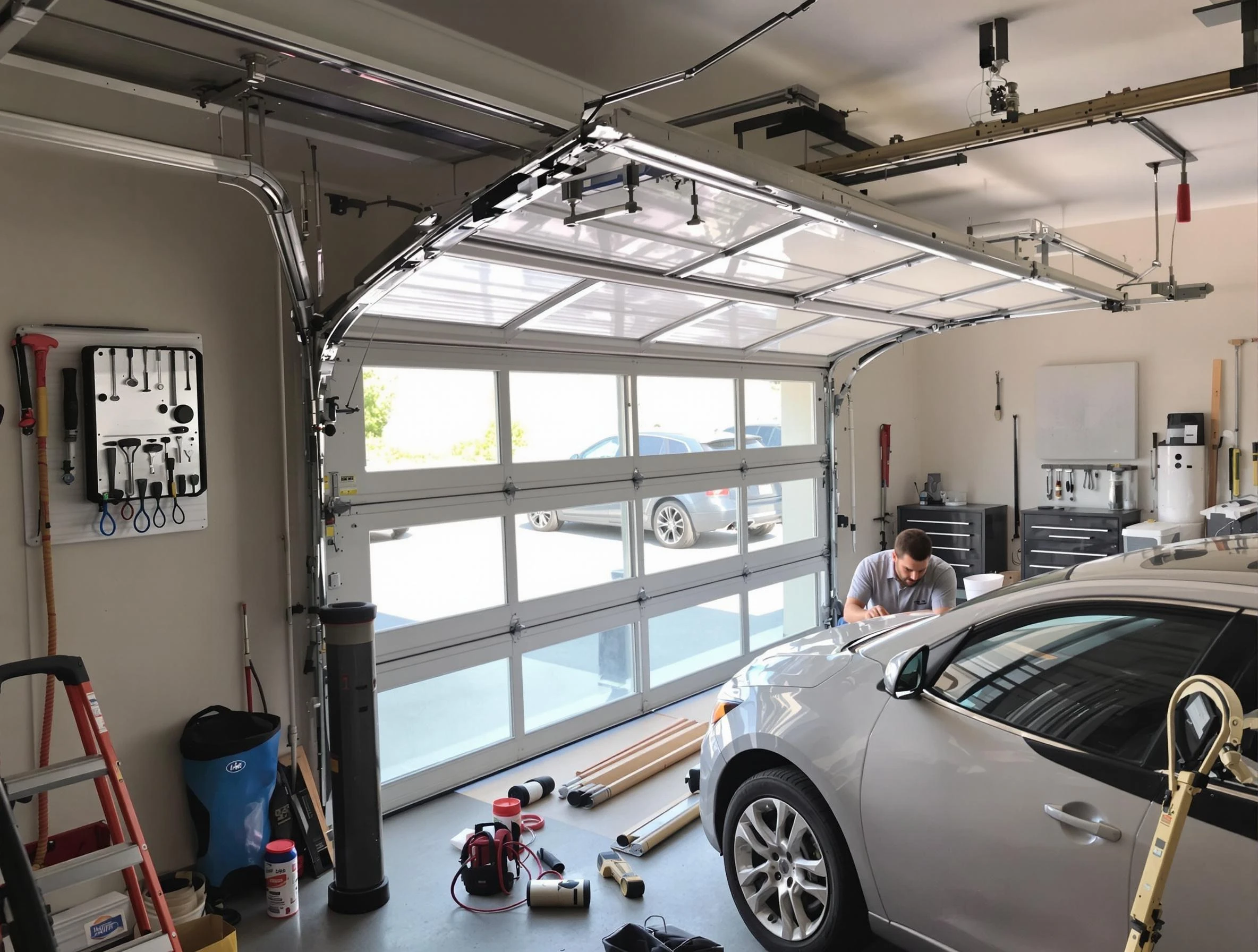 Garage door noise reduction service by Redan Garage Door Repair in Redan