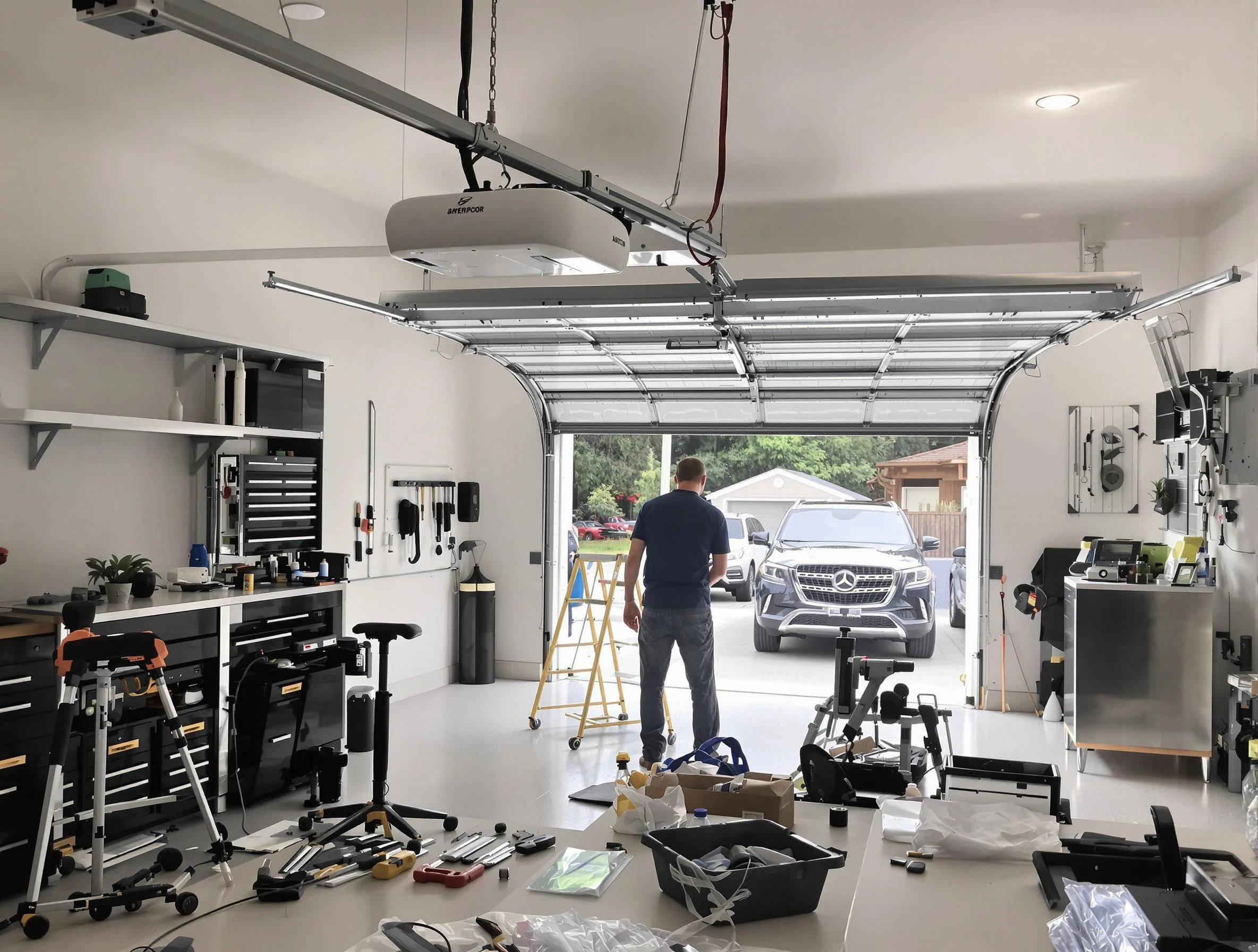 Garage door opener installation by Redan Garage Door Repair in Redan
