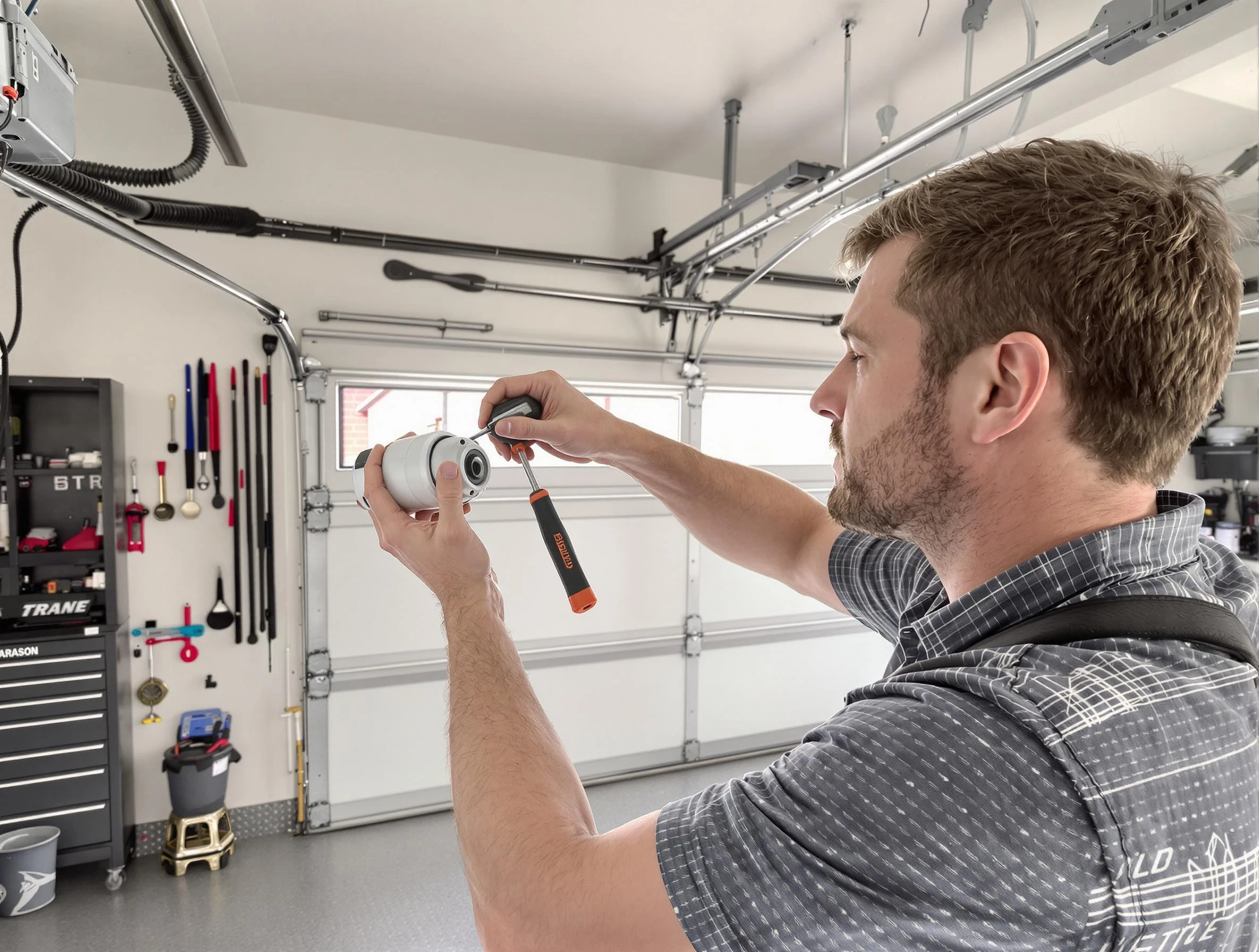 Garage door opener repair service by Redan Garage Door Repair in Redan