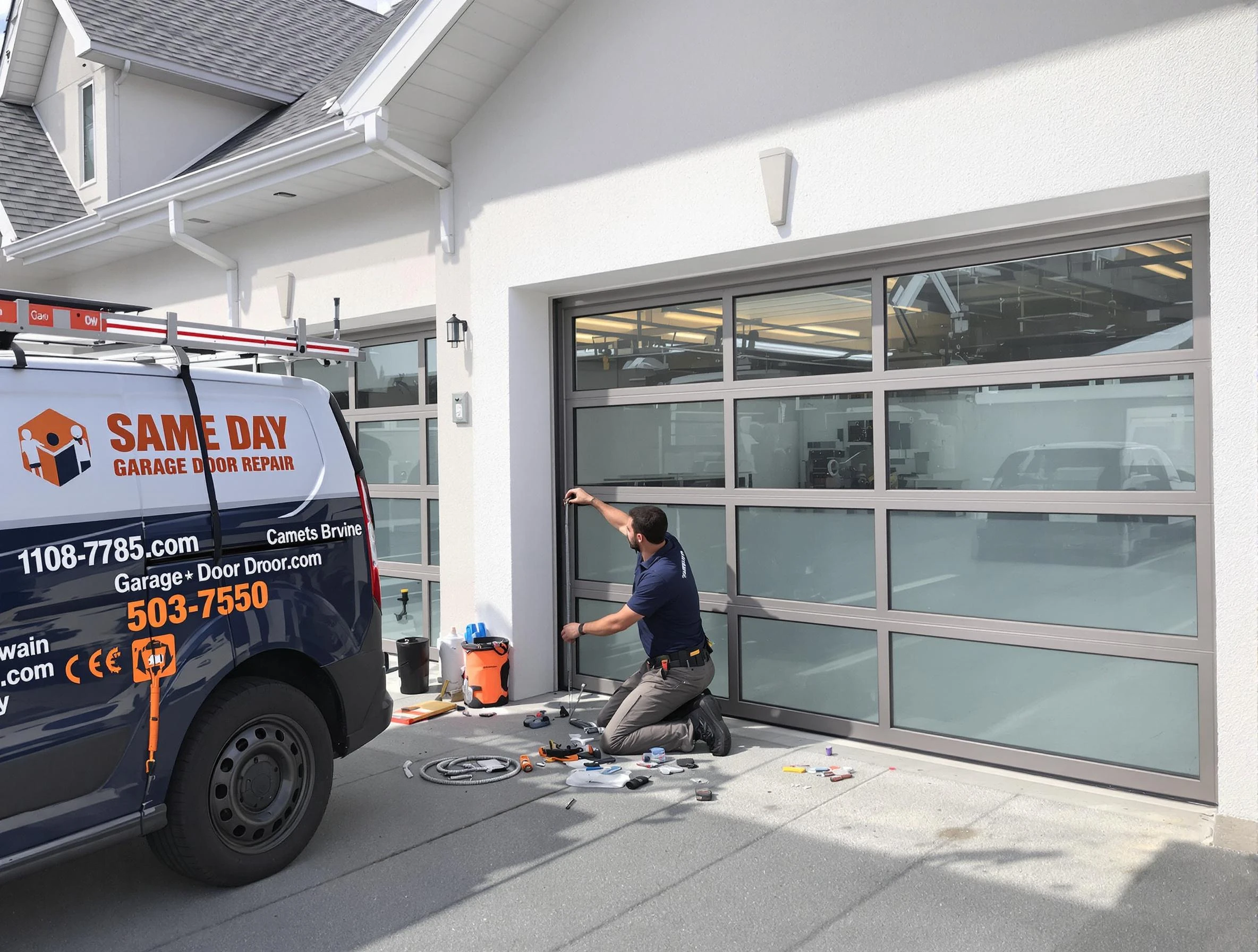 Same-day garage door repair service by Redan Garage Door Repair in Redan